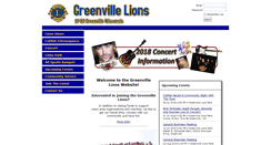 Desktop Screenshot of greenvillelions.org