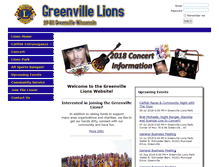 Tablet Screenshot of greenvillelions.org